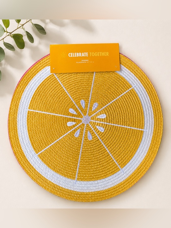 Celebrate Together Other - Celebrate Together Set of 4 Citrus Placemats
